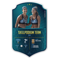 Escudo personalizado de Voley para deportistas